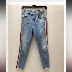 Zara jeans with stripe on the side